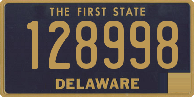 DE license plate 128998