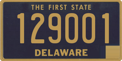 DE license plate 129001