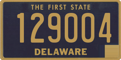 DE license plate 129004