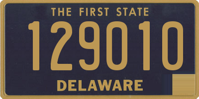 DE license plate 129010