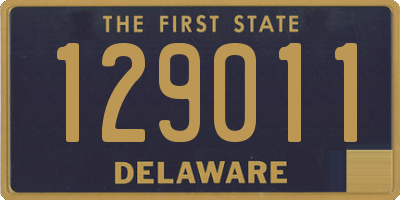 DE license plate 129011