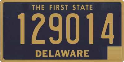 DE license plate 129014