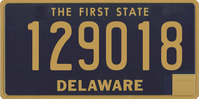 DE license plate 129018