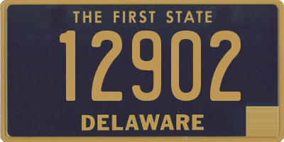 DE license plate 12902