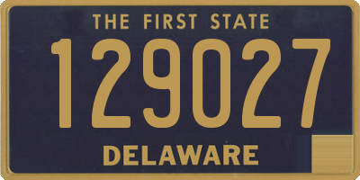 DE license plate 129027