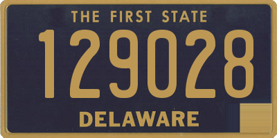 DE license plate 129028