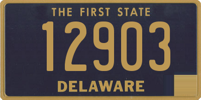 DE license plate 12903