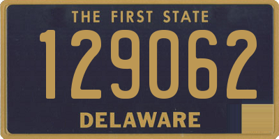 DE license plate 129062