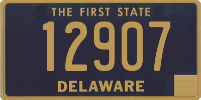 DE license plate 12907