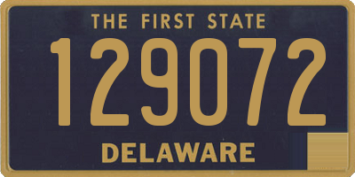 DE license plate 129072