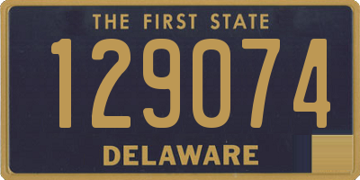 DE license plate 129074