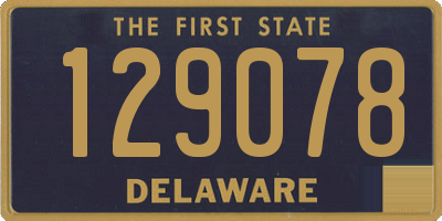 DE license plate 129078