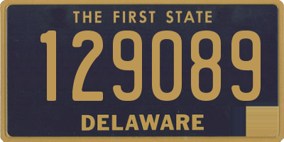 DE license plate 129089