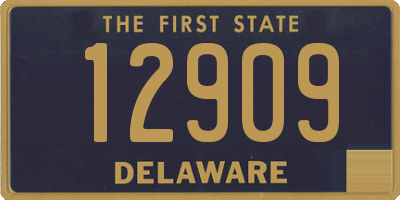 DE license plate 12909