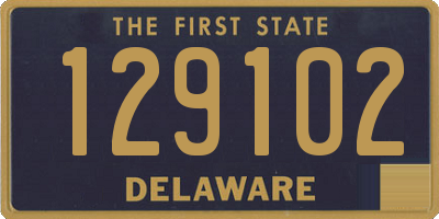 DE license plate 129102