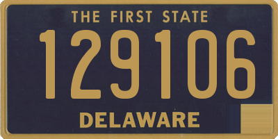 DE license plate 129106