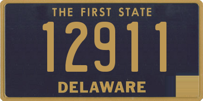 DE license plate 12911