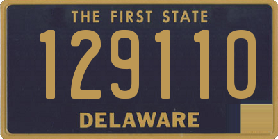 DE license plate 129110