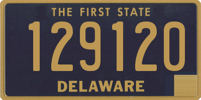 DE license plate 129120