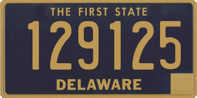 DE license plate 129125