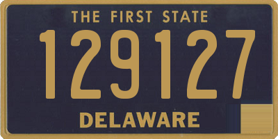 DE license plate 129127