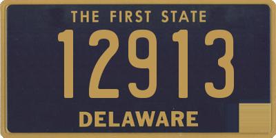 DE license plate 12913