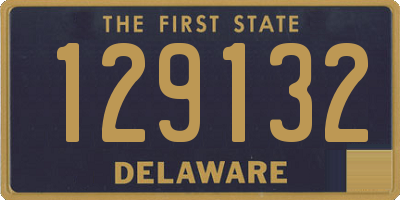 DE license plate 129132