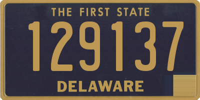 DE license plate 129137