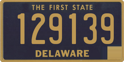 DE license plate 129139