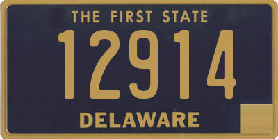 DE license plate 12914