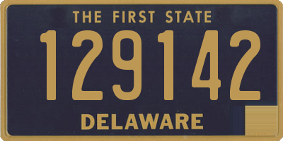 DE license plate 129142