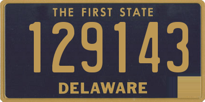 DE license plate 129143