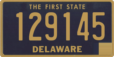 DE license plate 129145