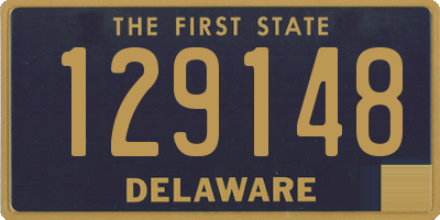 DE license plate 129148