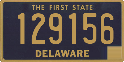 DE license plate 129156