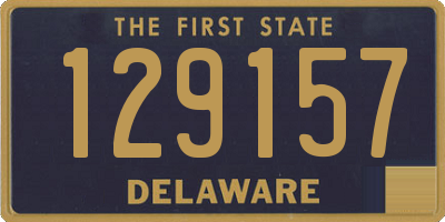 DE license plate 129157