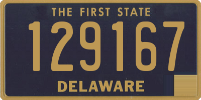 DE license plate 129167