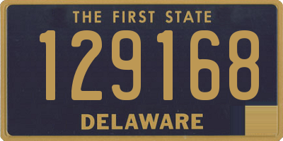 DE license plate 129168