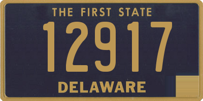 DE license plate 12917