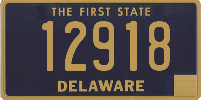 DE license plate 12918