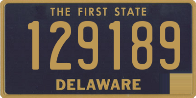 DE license plate 129189