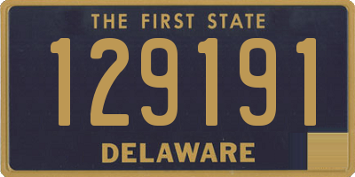 DE license plate 129191