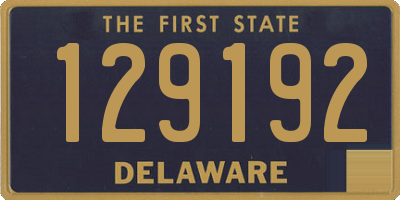 DE license plate 129192