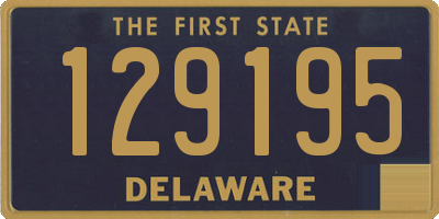 DE license plate 129195