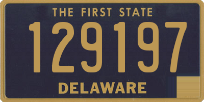 DE license plate 129197