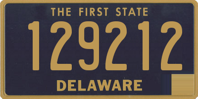 DE license plate 129212