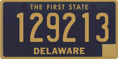 DE license plate 129213