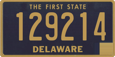 DE license plate 129214