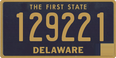 DE license plate 129221