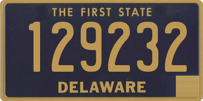 DE license plate 129232